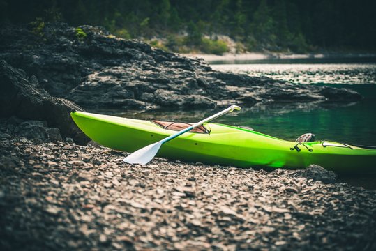 Pro Kayak on the Lake Shore