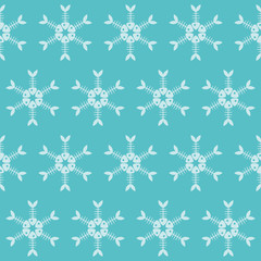 Pattern with snow fish