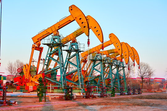 The beam pumping units of Daqing oil fields