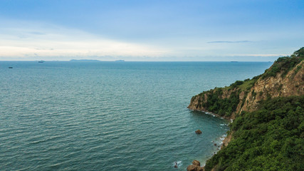 Fototapeta na wymiar aerial view of Cape in Thailand