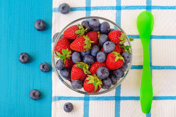 Berries.Antioxidants, detox diet, organic fruits.