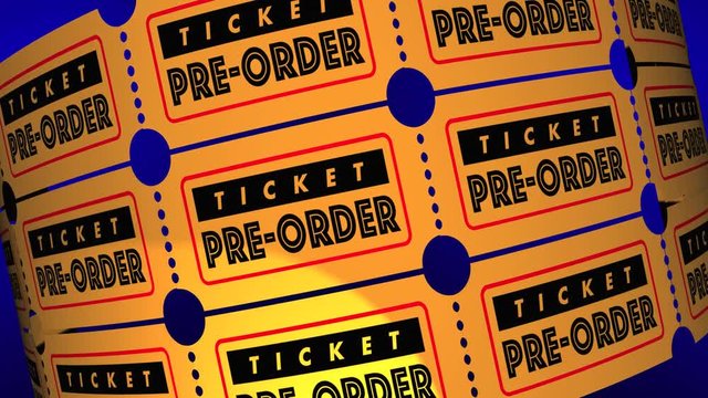 Ticket Pre-Order Early Reservation 3d Animation