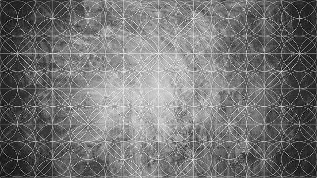 Sacred geometry in flower pattern shape
