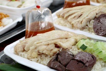 rice steamed with chicken