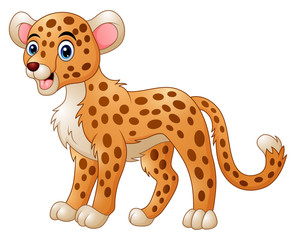 Cute cheetah cartoon
