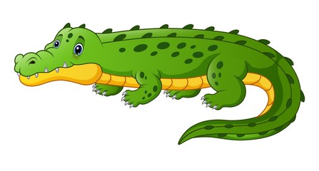 Cartoon crocodile