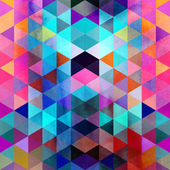 Abstract watercolor background polygon