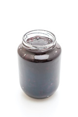 blueberry jam in jar