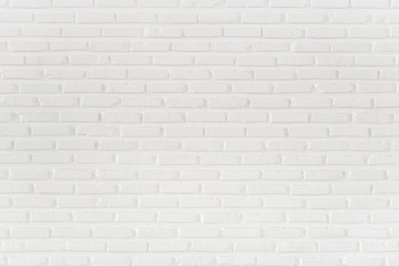 Pattern of white brick wall for background and textured, Seamless white brick wall background