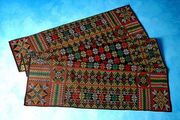 Handcrafted Dastar textile from Sabah state in Malaysia.