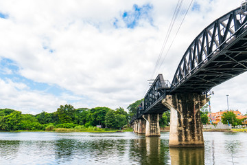 Bridge on river kwai, Death railway at Kanchanaburi, Thailand