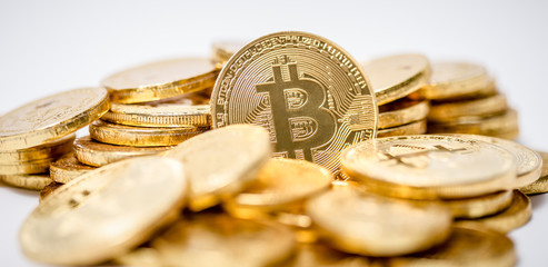 Photo Golden Bitcoins