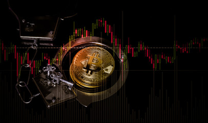 Photo Golden Bitcoins