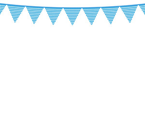 Obraz premium Flags hanging colors of the Bavarian Flag