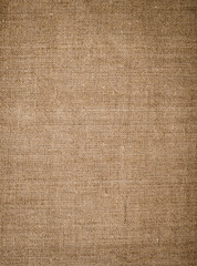 Solid natural linen cloth. Texture of fabric
