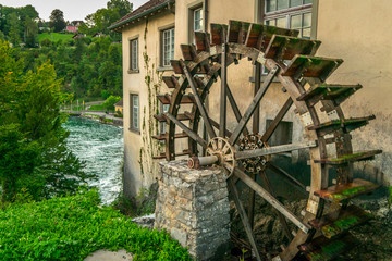 M&uuml;hlrad am Rheinfall Schaffhausen
