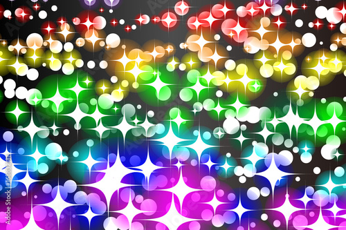 背景素材壁紙 イルミネーション 光 キラキラ 天の川 星屑 スターダスト スターバースト 銀河 宇宙 Wall Mural Tomo00