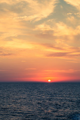 sunset over the Mediterranean