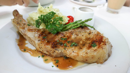 pork chop or grilled pork