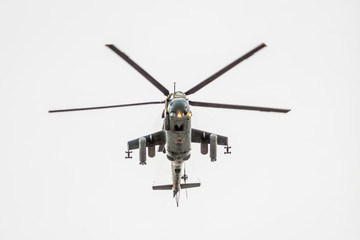 Shock army armored helicopter the Russian army.