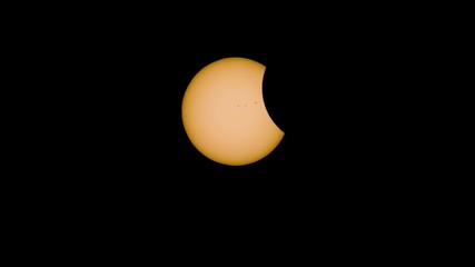 Solar Eclipse 2017 event in South Carolina sky