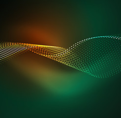 Vector wave particles background