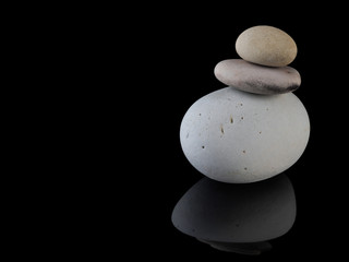 Fototapeta na wymiar Zen stones rocks spa in stack mindfulness 