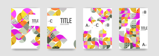 Set of brochure cover templates