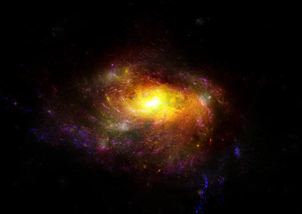galaxy in a free space