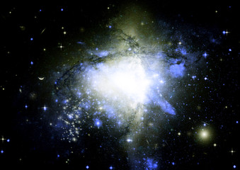 galaxy in a free space