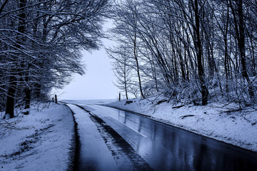 Icy Road - 168837329