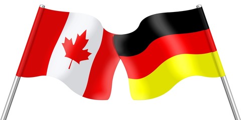 Flags. Canada and Germany  