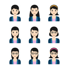 business people vector avatar