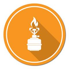 Camping stove icon vector