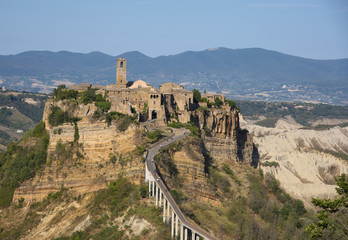 Fototapeta premium Piękny widok na stare miasto Civita di Bagnoregio, Lazio, Włochy