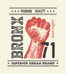vintage urban typography, t-shirt graphics
