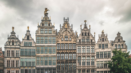 Fototapeta na wymiar Famous Houses in Antwerp