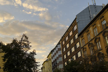 scenic landscape of Budapest from a flat