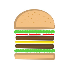 Burger Ingedients Vector Illustration