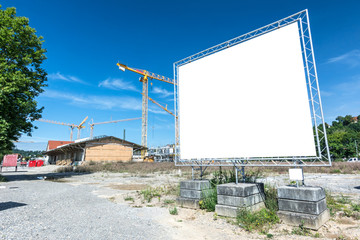 Schild Bauland Baustelle