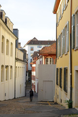 Basel Switzerland old Town Street