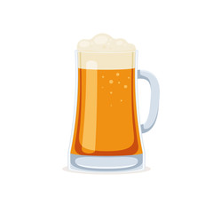 Glass mug of beer