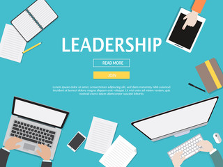 Leadership Graphic Illustration For Business Concept.