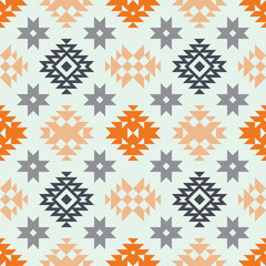 Vector Seamless Ethnic Pattern.