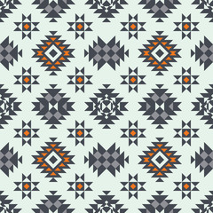 Vector Seamless Ethnic Pattern.