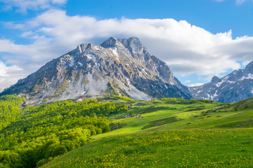 Obraz premium Picturesque landscapes in the mountains of Komovi. Montenegro.
