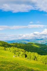 Fototapeta na wymiar Picturesque landscapes in the mountains of Komovi. Montenegro.