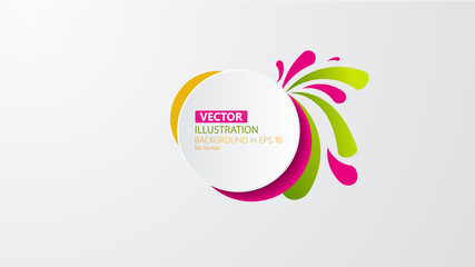 Vector of modern colorful abstract background