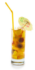Image of fruit cocktail close-up