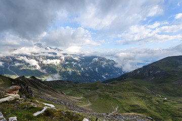 Fototapeta premium hiking in the high mountains